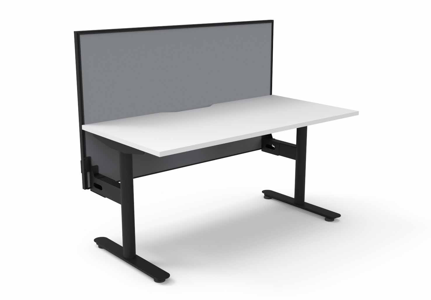 Halo Static Single Sided Workstation - with Screen